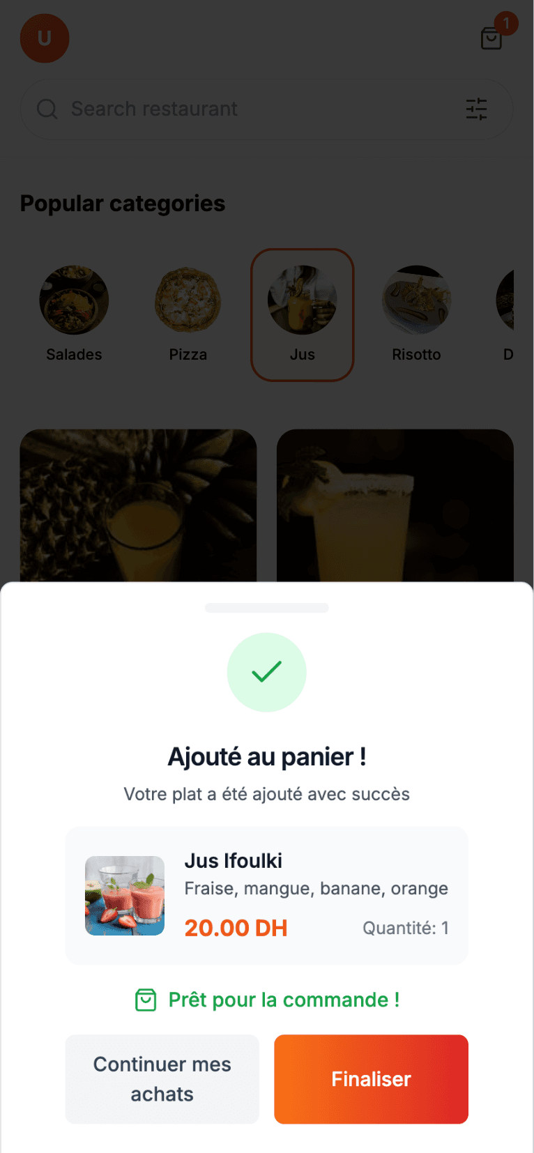 Restaurant Afood - Plateforme Digitale de Livraison à Domicile - Image 2