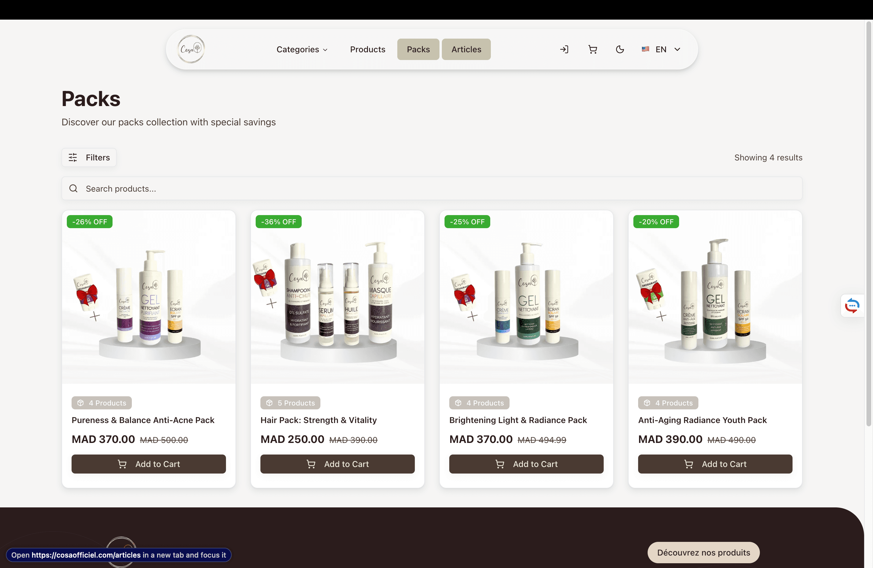 Dashboard de Gestion de Commandes et stock E-commerce - Cosa - Image 3