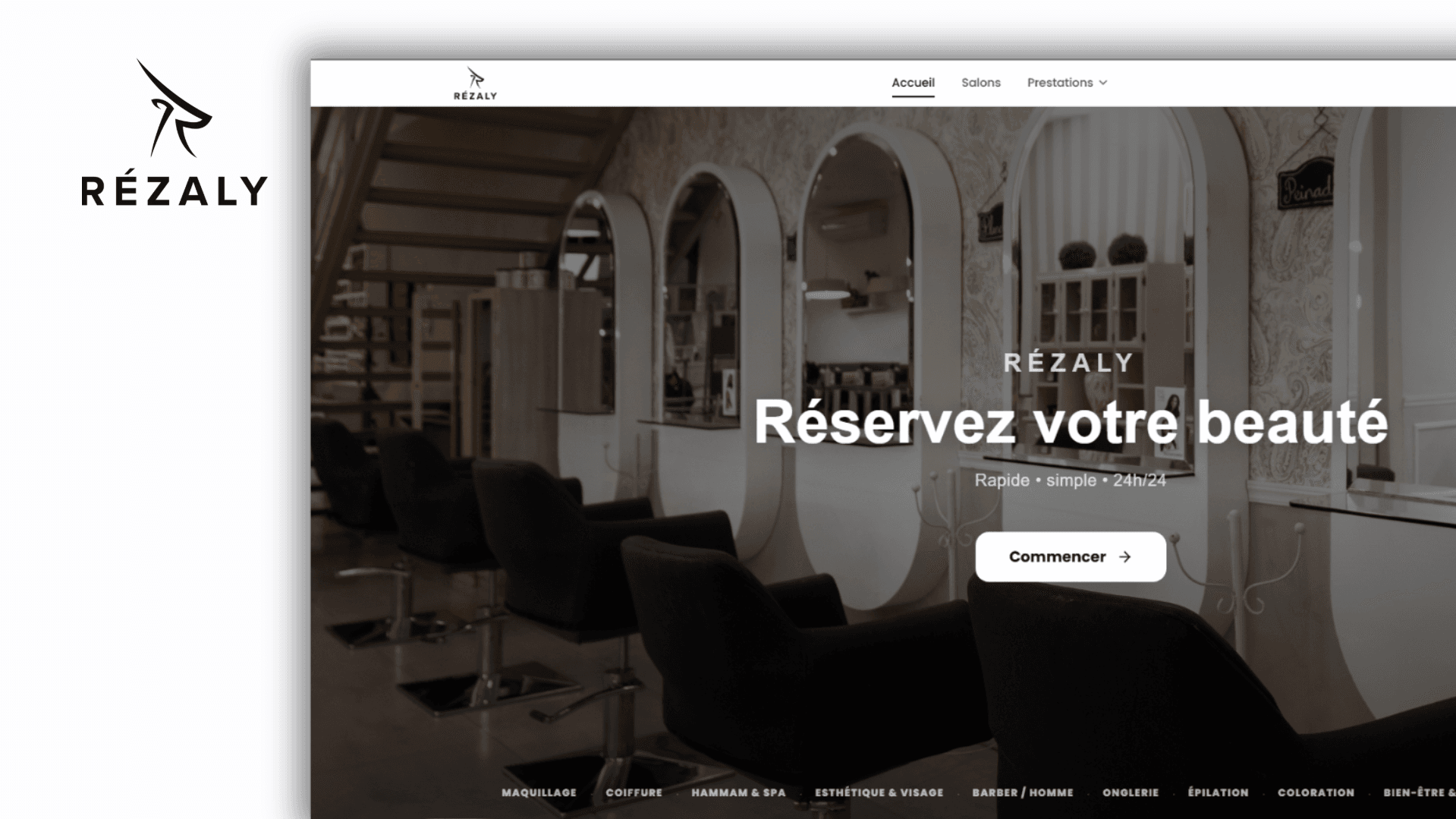 Rezaly.ma - Plateforme SaaS multi-tenant de gestion de salon de beauté