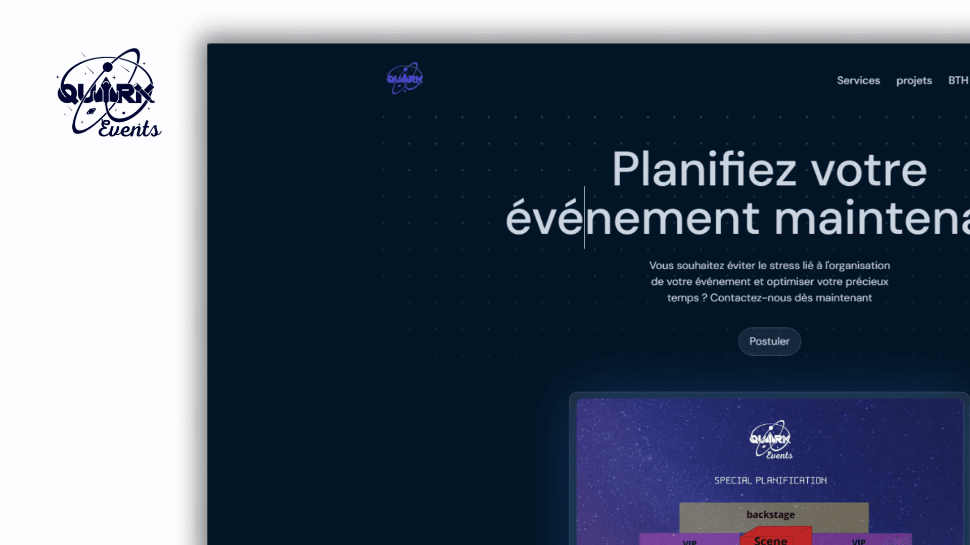 Plateforme Digitale - l'Agence Quark Events
