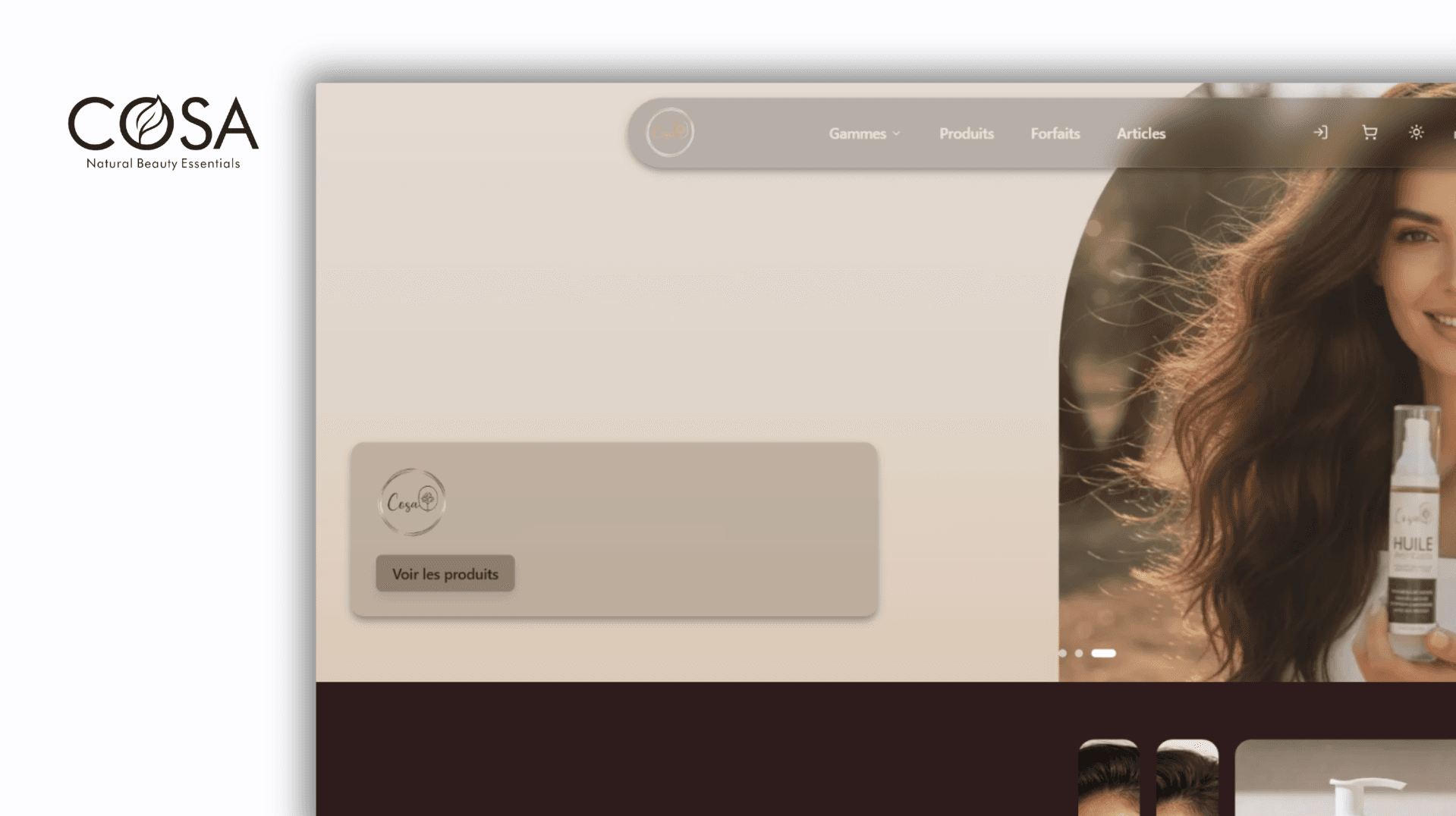 Plateforme E-commerce - Cosa Cosmetique