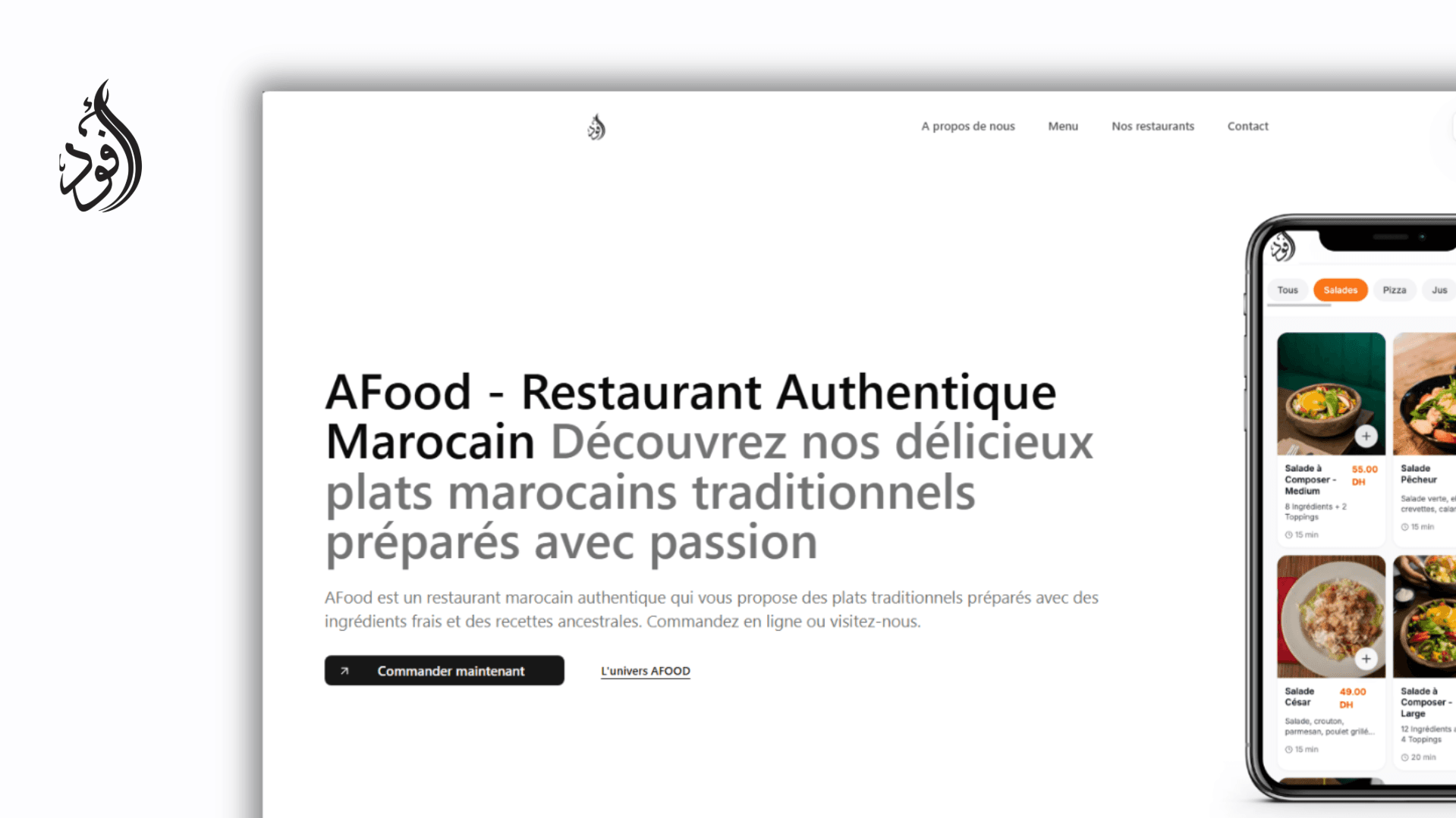 Restaurant Afood - Site Web Vitrine Moderne 