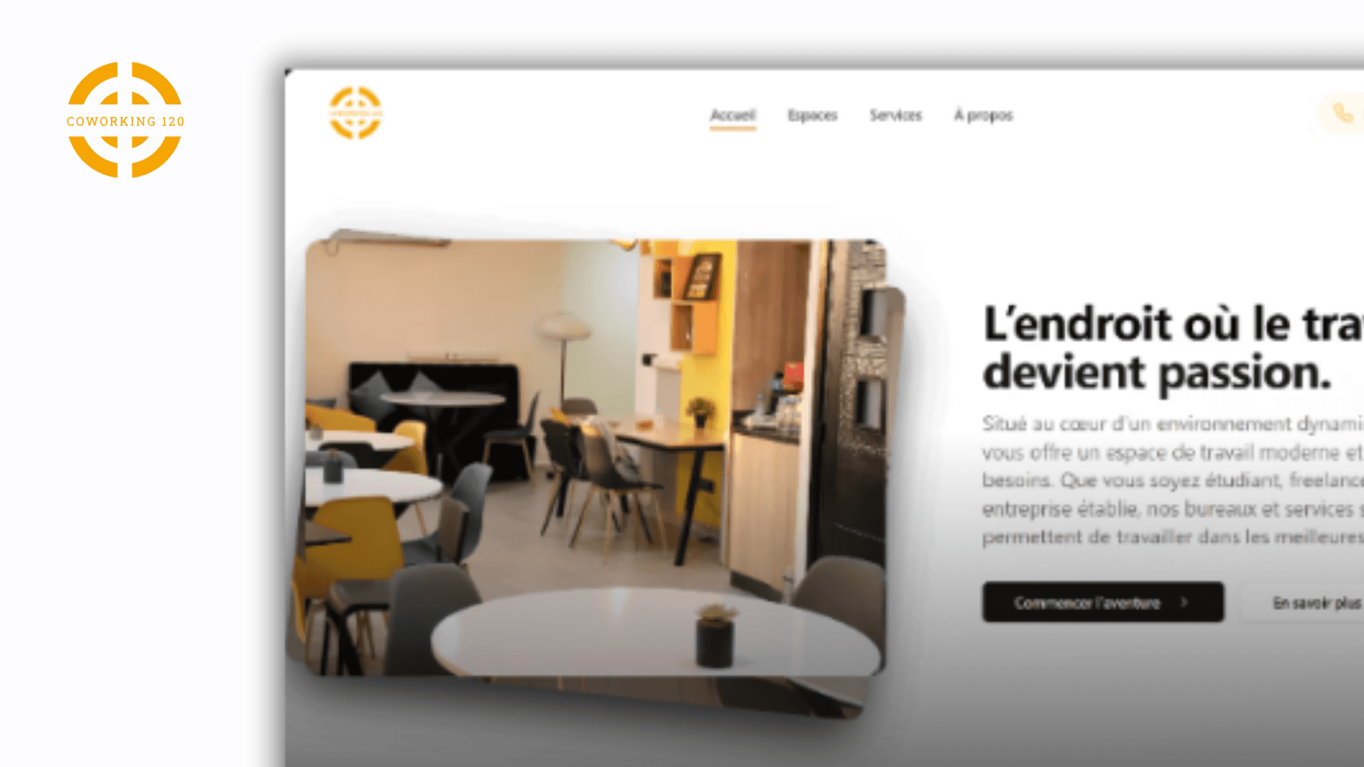 Site Web Vitrine - Centre d'affaire et coworking120
