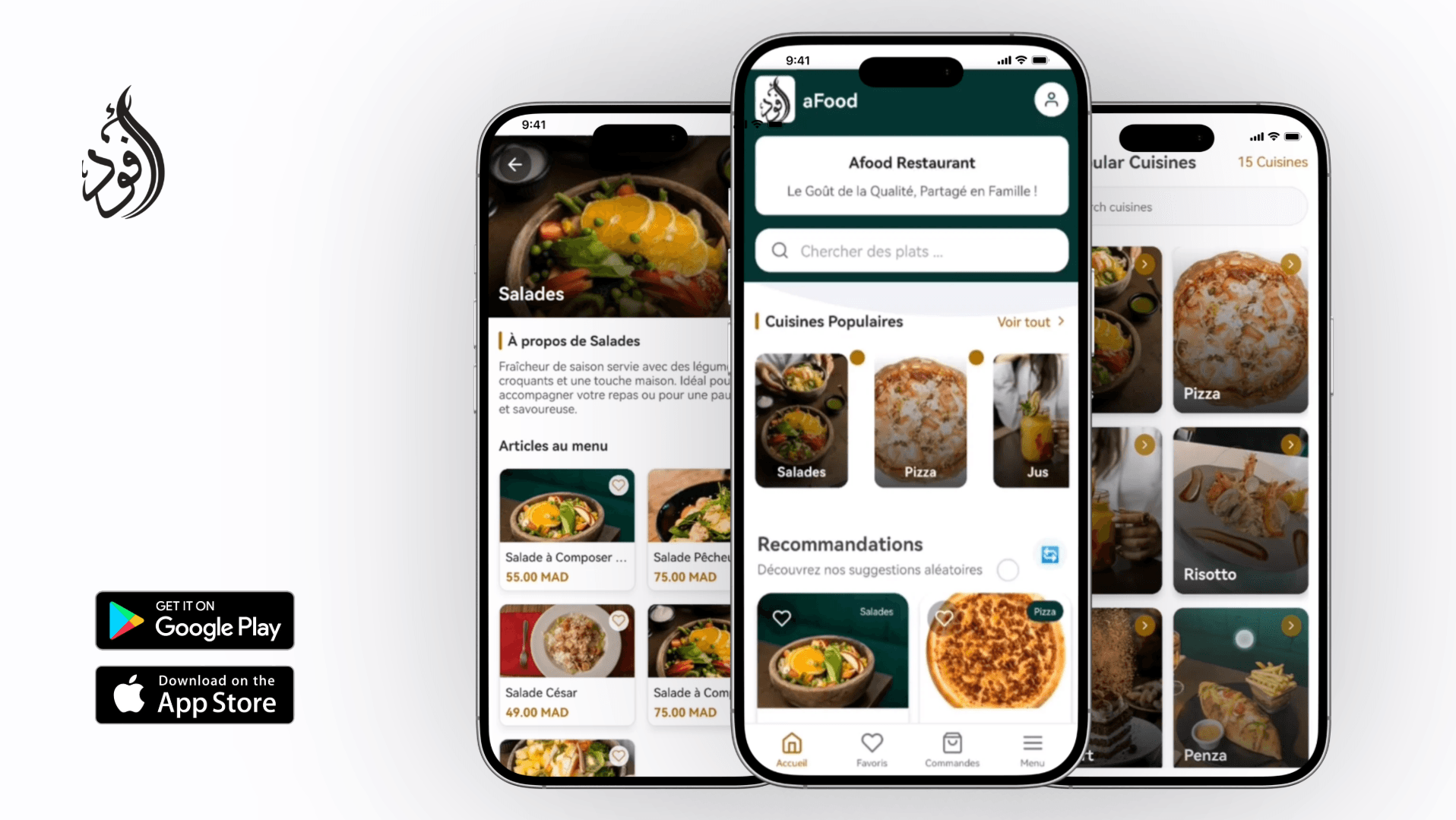 Afood — Application mobile de commande en ligne