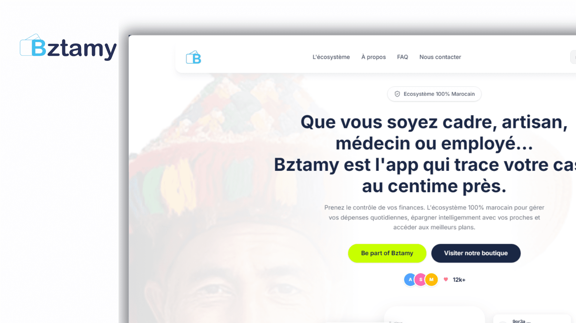 BzTamy — Site vitrine du produit fintech